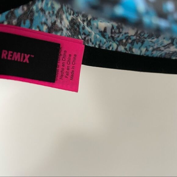 [36B]🦋LA Senza Aqua Blue & Black Dot Splatter Print | Lightweight T-Shirt Bra - Picture 13 of 13